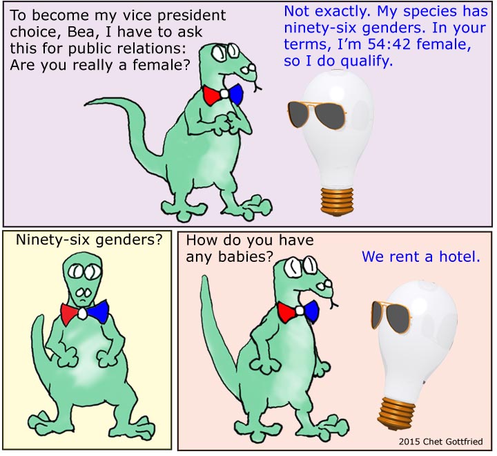 Natty for President, 17: Gender issue
