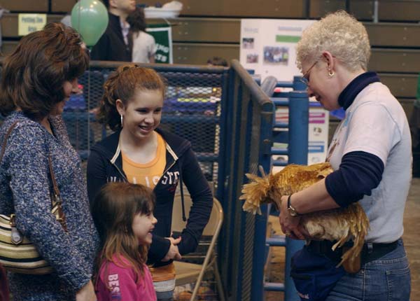 Robyn Graboski and rooster